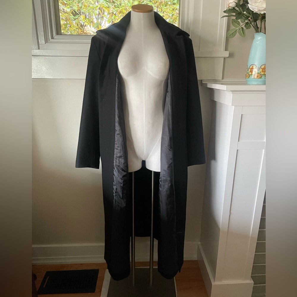 Herman Kay | Classic Black Overcoat - Picture 2 of 10